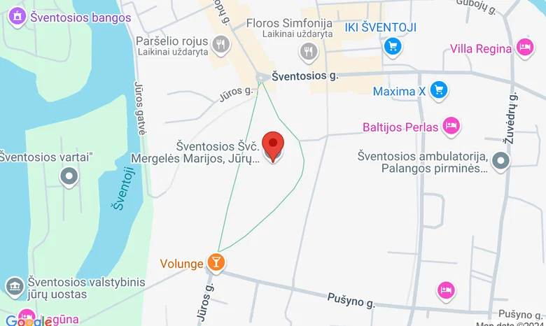 Šventosios švc. Mergelės Marijos Jūrų žvaigždės bažnyčia žemėlapis