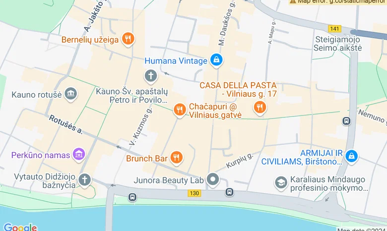 Motiejaus Valančiaus paminklas Rotušės aikštėje žemėlapis