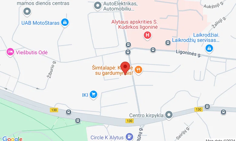 Dzūkijos pagrindinė mokykla žemėlapis