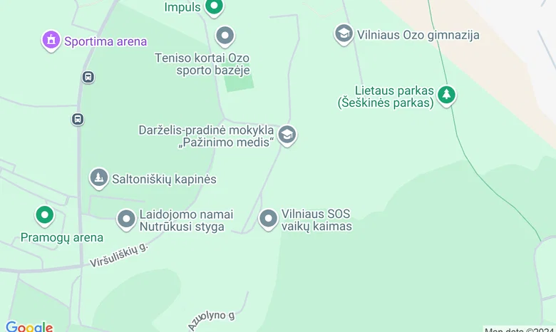 Mokykla PAŽINIMO MEDIS (Ozo filialas) žemėlapis