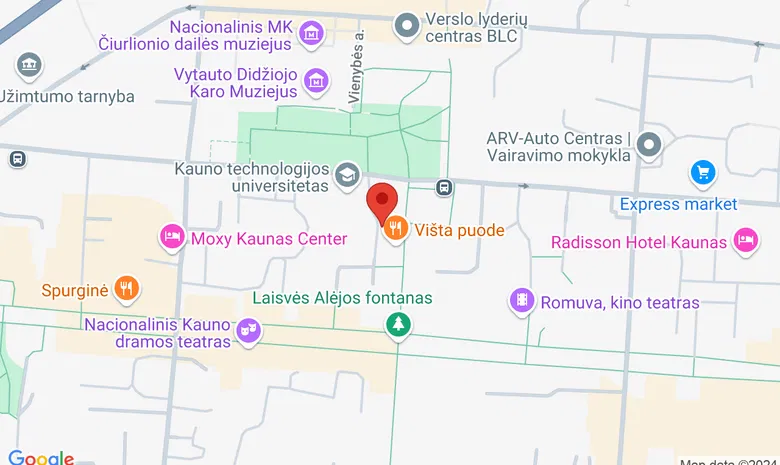 Prezidento Valdo Adamkaus biblioteka-muziejus žemėlapis