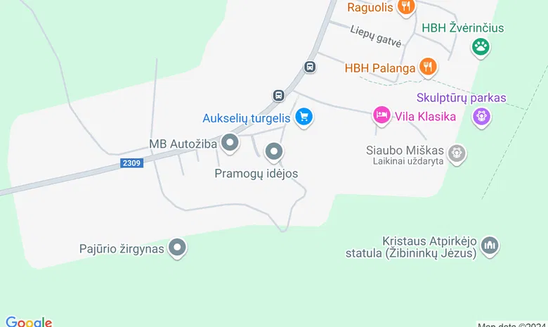 Parko virtuvėlė žemėlapis