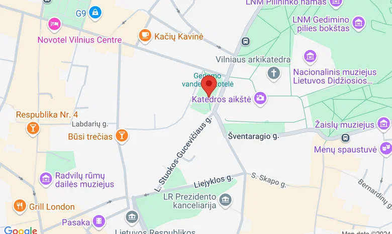 Odminių skveras žemėlapis