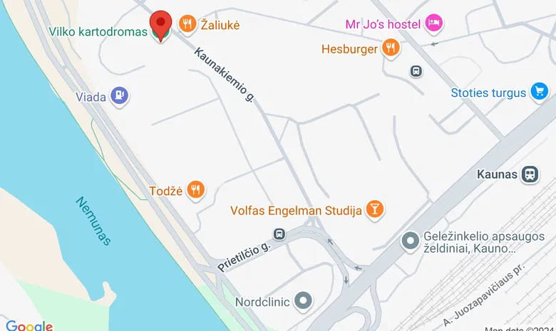 Vilko Kartodromas žemėlapis