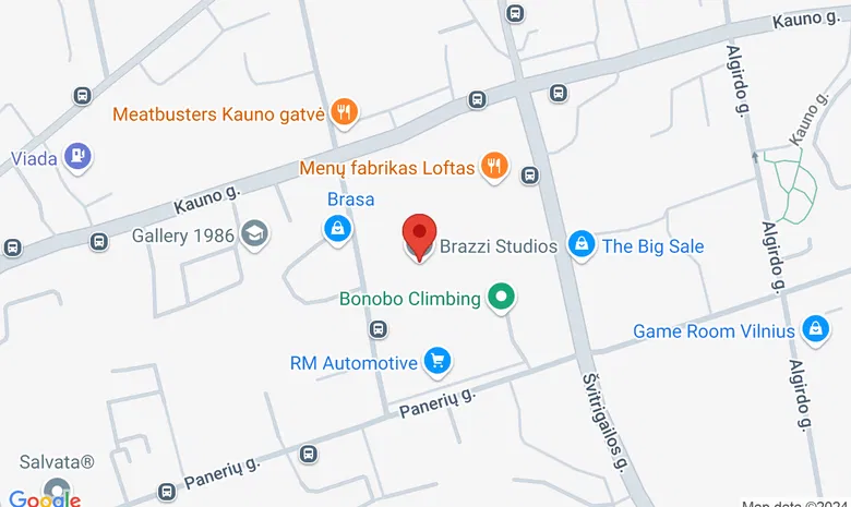 Brazzi Studios žemėlapis