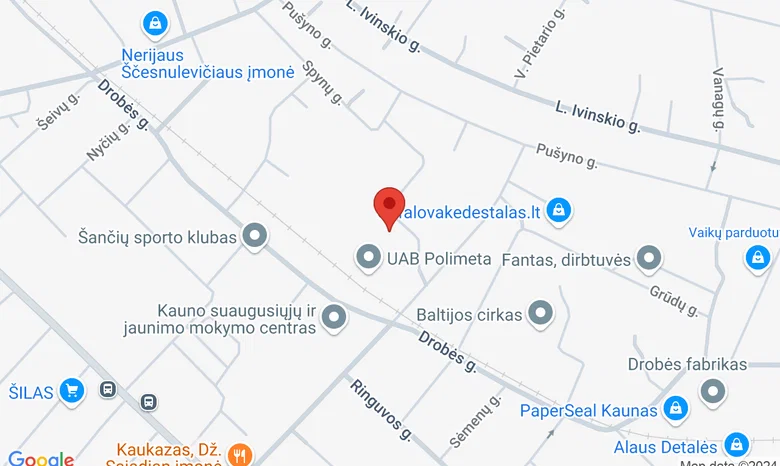 Drobės g. 25b, Kaunas žemėlapis