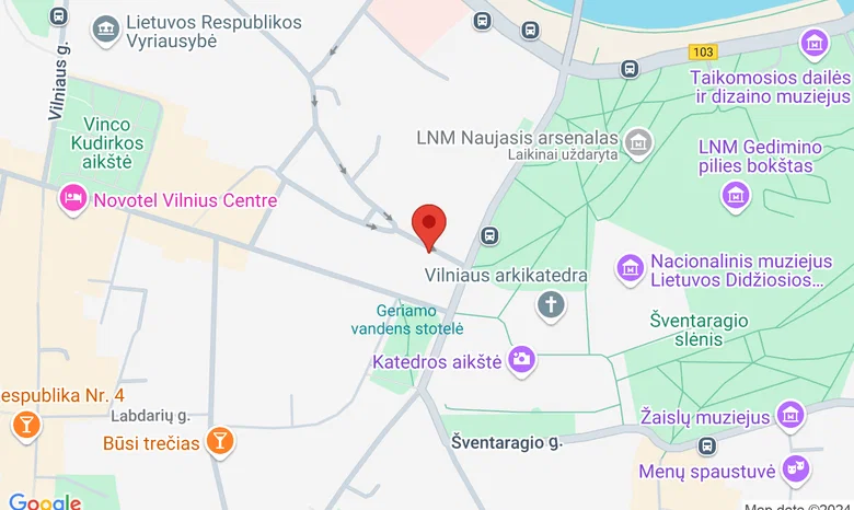 Restoranas SENATORIAI žemėlapis