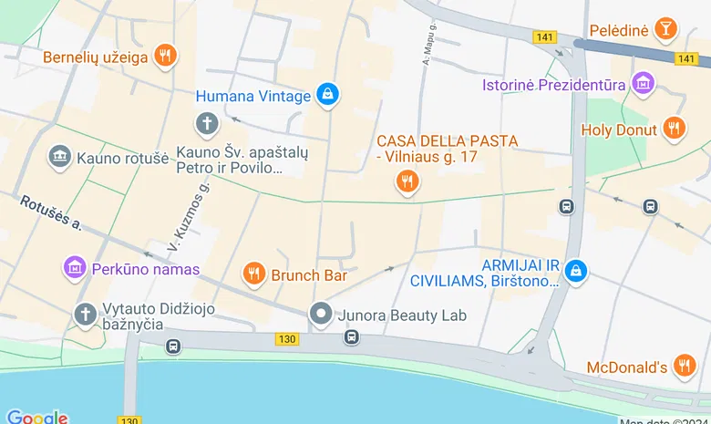 Coffee Inn - senamiestyje žemėlapis