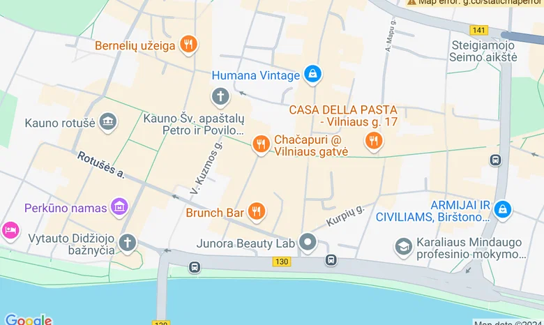 Vero Cafe Senamiestis žemėlapis