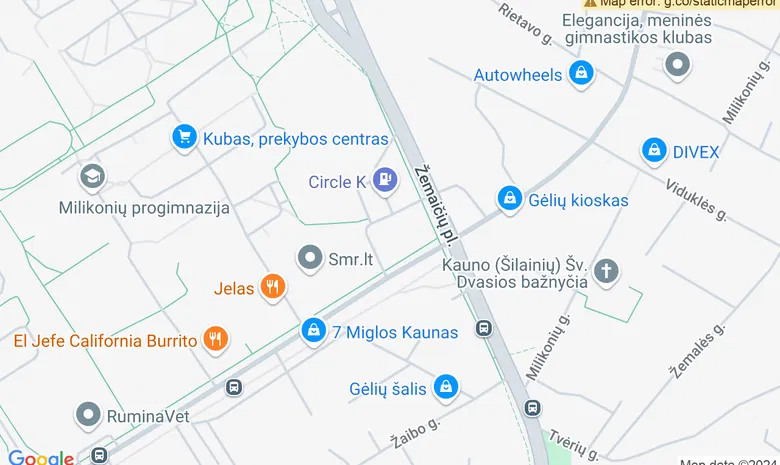 „AJ Solutions“ renginių centras žemėlapis