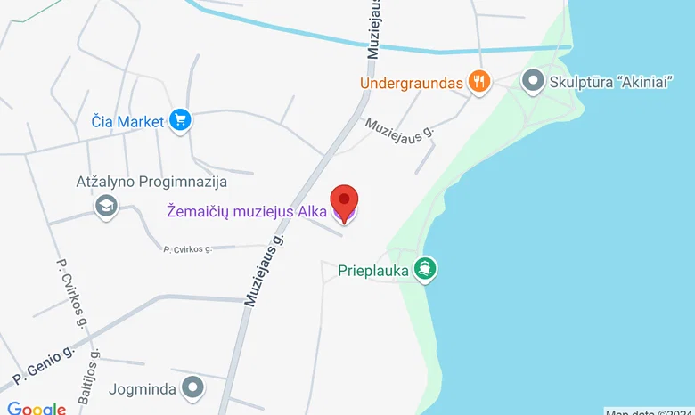 Žemaičių muziejus „Alka“ žemėlapis