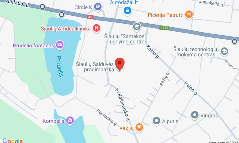 Salduvės progimnazija žemėlapis