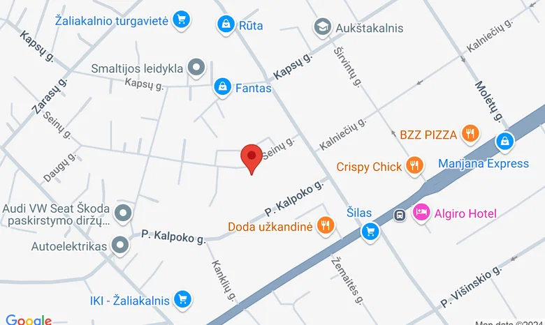 Kauno jogos studija žemėlapis