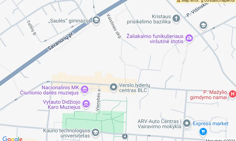 Saulės laiptai (nuo V. Putvinskio gatvės iki Vaistinės skersgatvio) žemėlapis