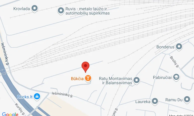 Vilniaus keleivinių traukinių depas žemėlapis