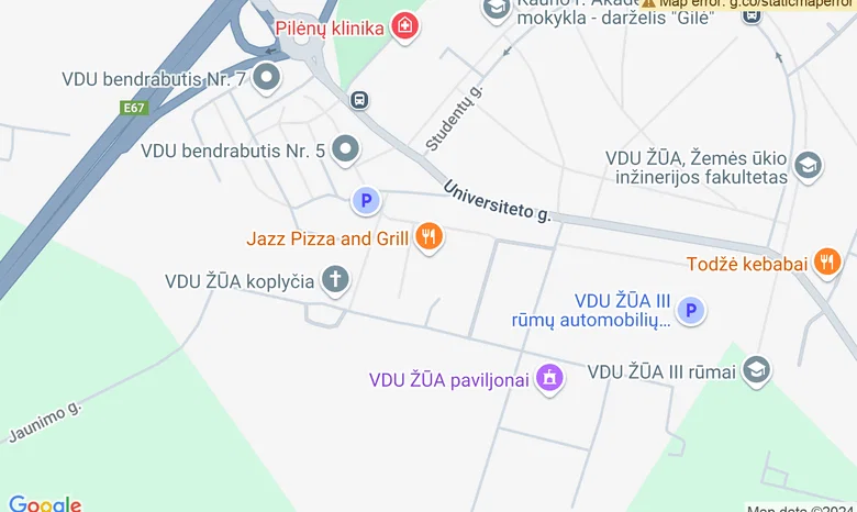 Žemės ūkio mokslo ir technologijų parkas žemėlapis