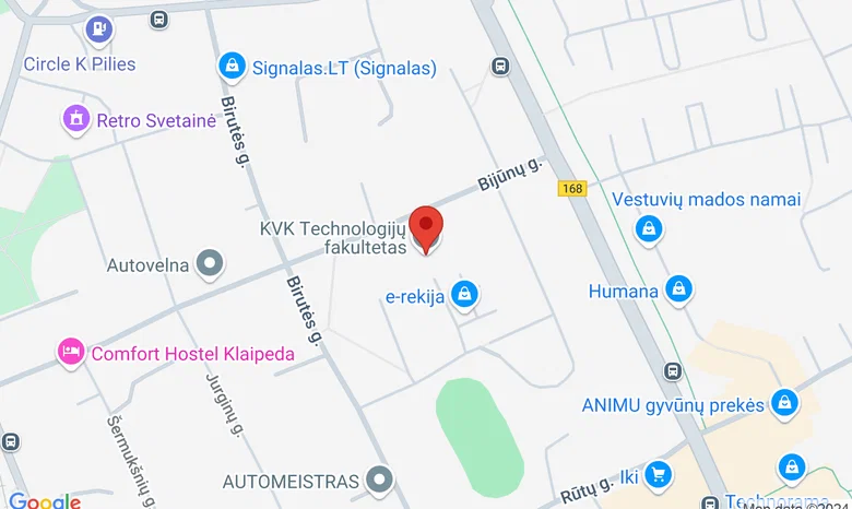 10 Bijūnų gatvė, Klaipeda, Lithuania žemėlapis