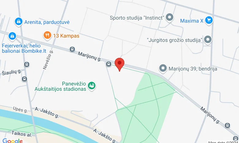 Panevėžio bendruomeniniai šeimos namai  žemėlapis