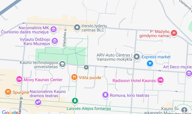 Koncertų salė žemėlapis