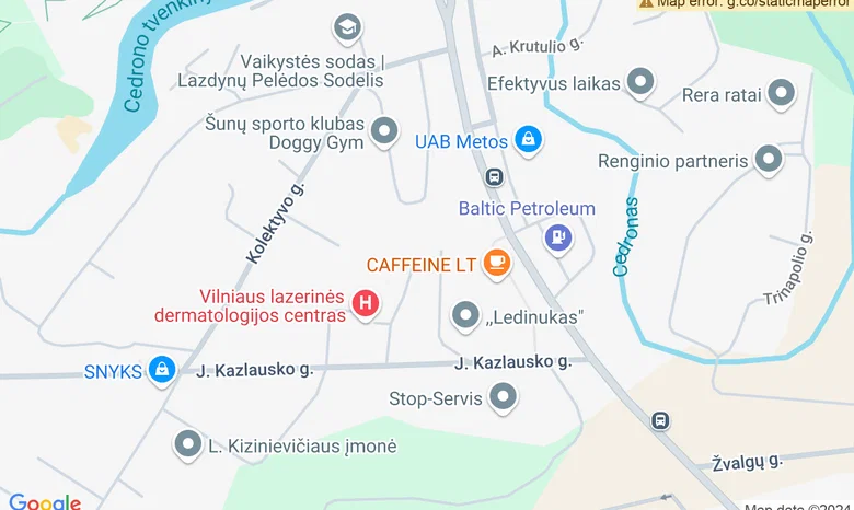 MyFitness sporto klubas žemėlapis