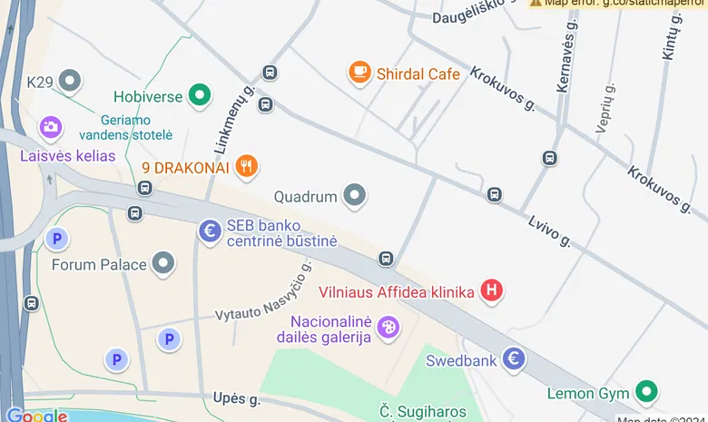 THE ONE CITY treniruočių studija: Konstitucijos pr.21C, Quadrum verslo centras žemėlapis