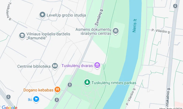 Viešoji įstaiga Vilniaus kultūros, pramogų ir sporto rūmai žemėlapis