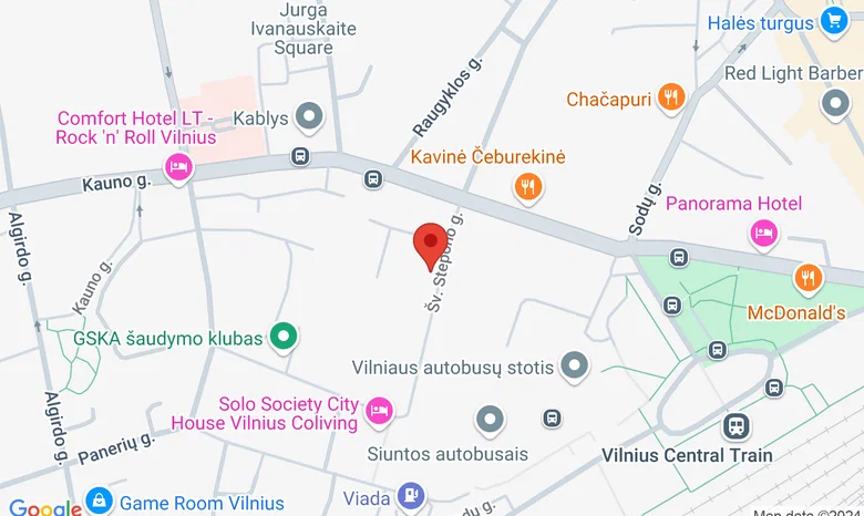 Vilniaus miesto savivaldybės centrinės bibliotekos Tomo Zano biblioteka žemėlapis