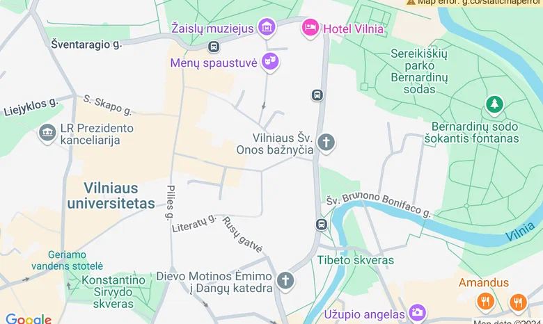 Šarka daiktų kelionės žemėlapis