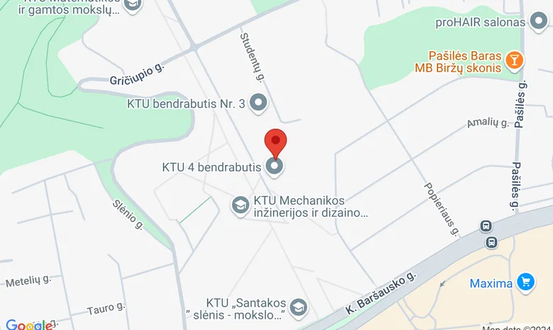 Kaunas Strikers Gym žemėlapis