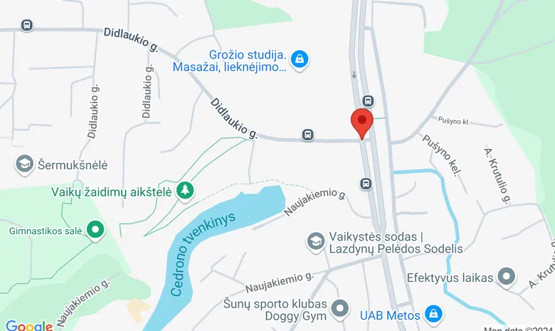 Baltupių tvenkinys žemėlapis
