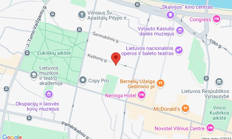 Lietuvos medicinos biblioteka žemėlapis