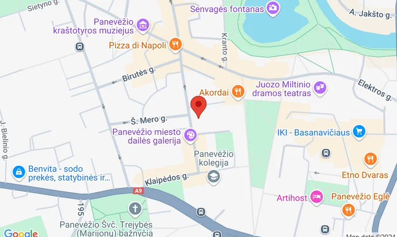 Atvira jaunimo erdvė  žemėlapis