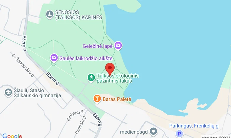 Šiaulių petankės aikštynas žemėlapis