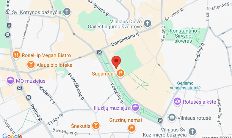 Vokiečių g. 13, Vilnius žemėlapis