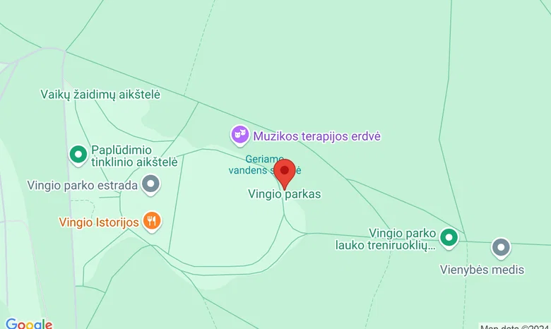 Vingio parkas /Žemynos progimnazijos stadionas žemėlapis
