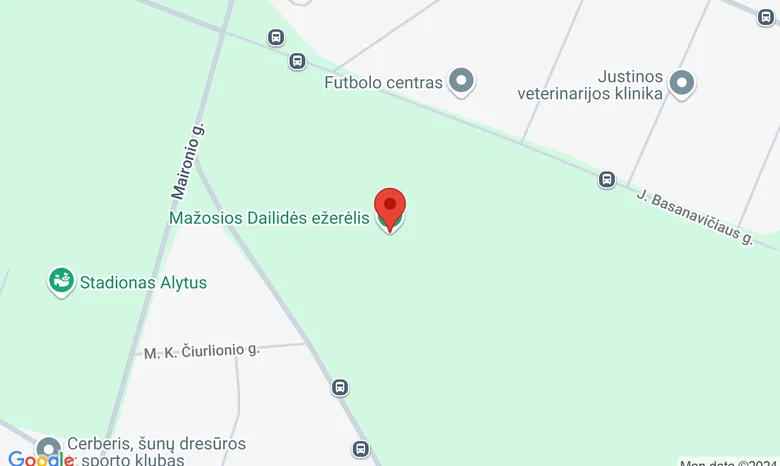 Mažosios Dailidės ežerėlis žemėlapis