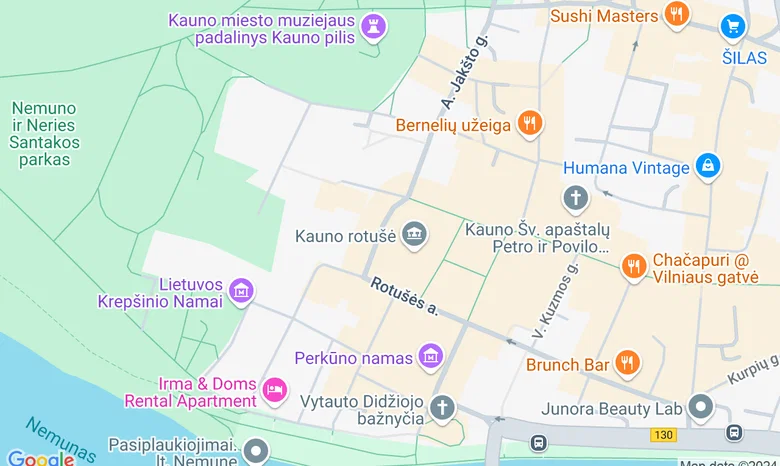 Kaunas IN turizmo informacijos centras žemėlapis