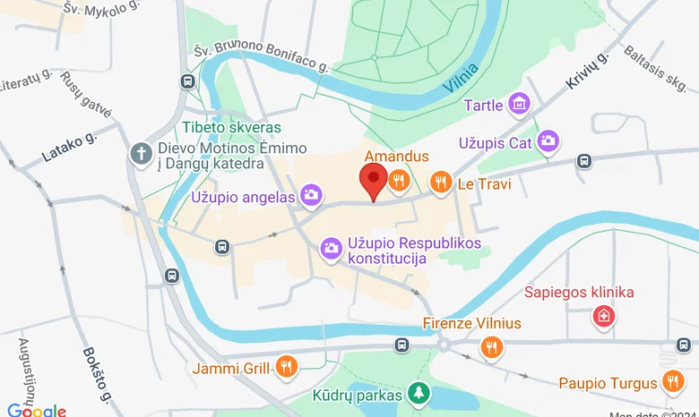 Huracan Užupis  žemėlapis