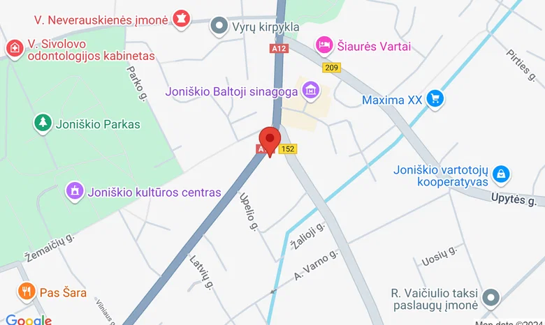 Joniškio rajono savivaldybės Jono Avyžiaus viešoji biblioteks žemėlapis