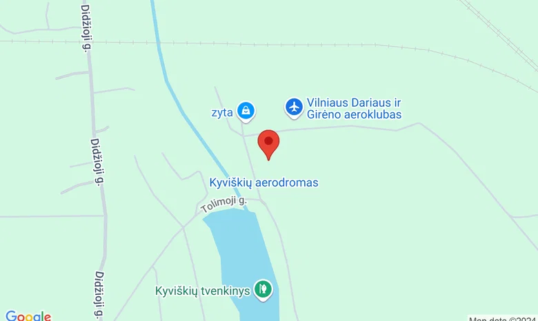 VGTU Skrydžių praktikų bazė žemėlapis
