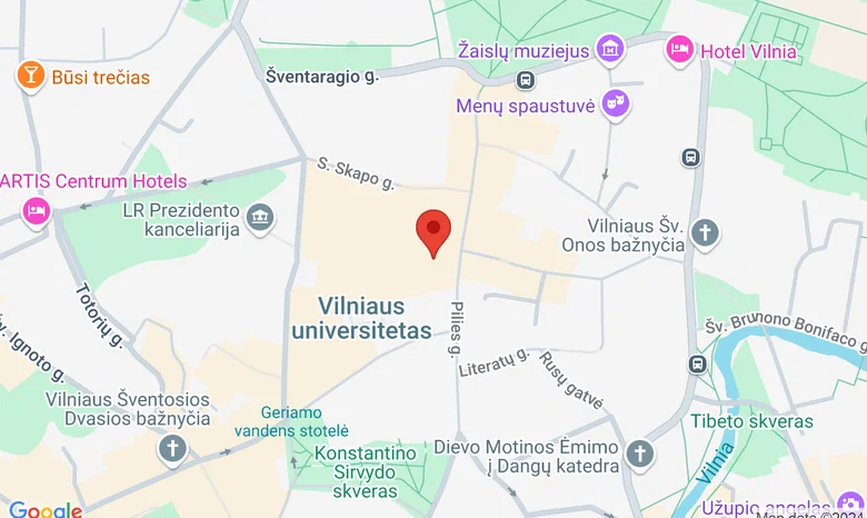 VU Azijos ir transkultūrinių studijų institutas, Hindi auditorijoja, Universiteto g. 5, Vilnius žemėlapis