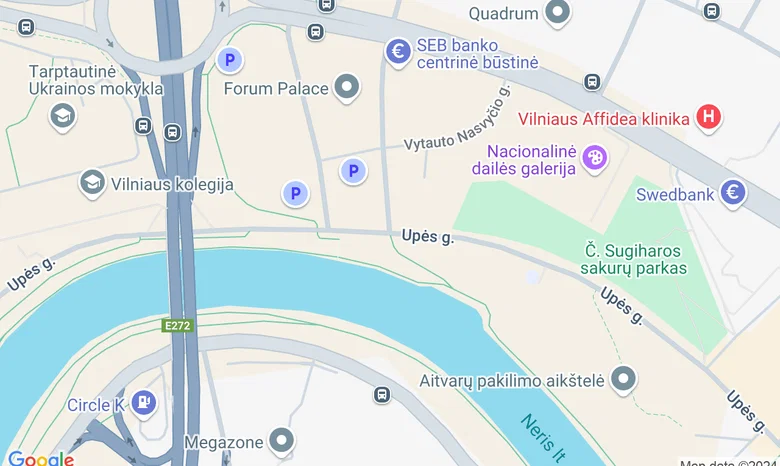 Prie Karaliaus Mindaugo tilto žemėlapis