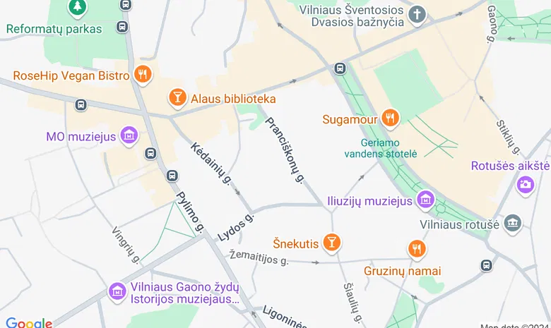 Piano.lt koncertų salė žemėlapis