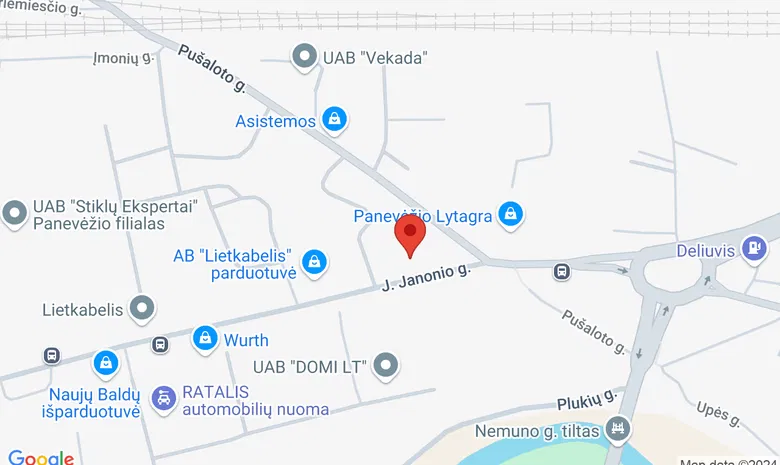 UAB Gitana Panevėžys (J. Janonio g. 2B) žemėlapis