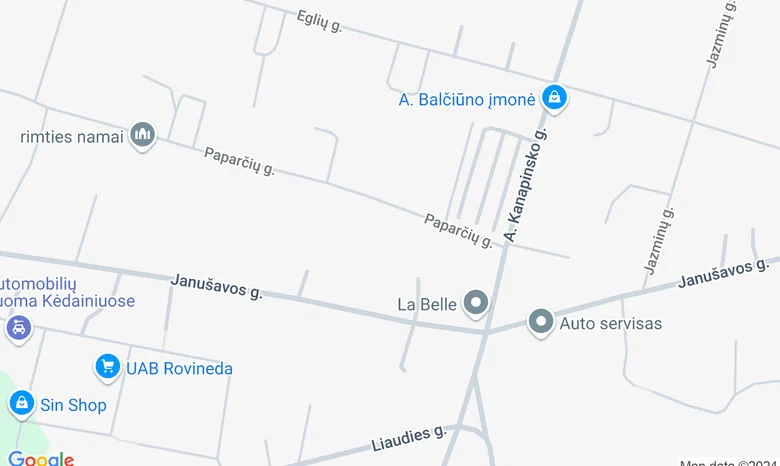 Kėdainių geležinkelio stotis žemėlapis