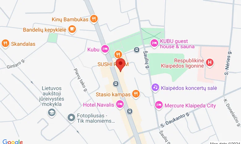 H. Manto g. 40, Klaipėda, studija „Plaukų grožis“ žemėlapis