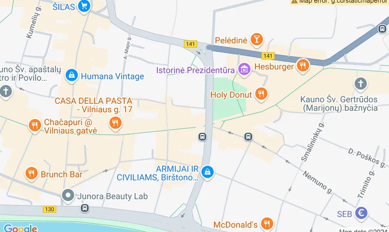 Švč. Sakramento bažnyčios kiemelis  žemėlapis