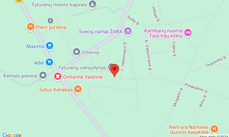 Tytuvėnų Švč. Mergelės Marijos bažnyčia žemėlapis
