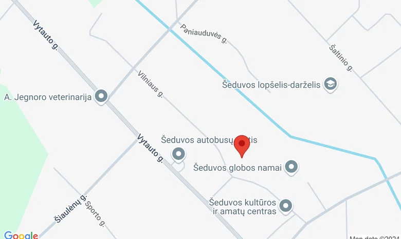 Šeduvos Šventojo Kryžiaus Atradimo bažnyča žemėlapis