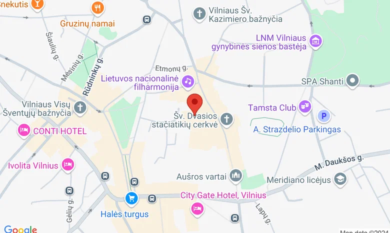 Aušros Vartų g. 7 žemėlapis